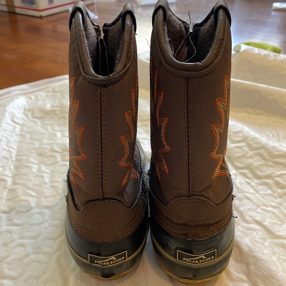 Polar Edge Insulation Boots Kids Boys Size 6Y Cowboy Duck Style Snow Play - Picture 4 of 6